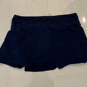 Lululemon Pace Rival Skirt Navy Size 16 Long